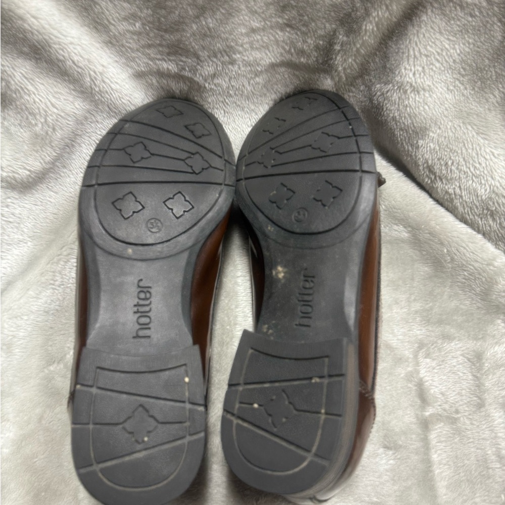 Hotter Women's Chocolate Brown Tassel Loafers - Picture 2 of 10